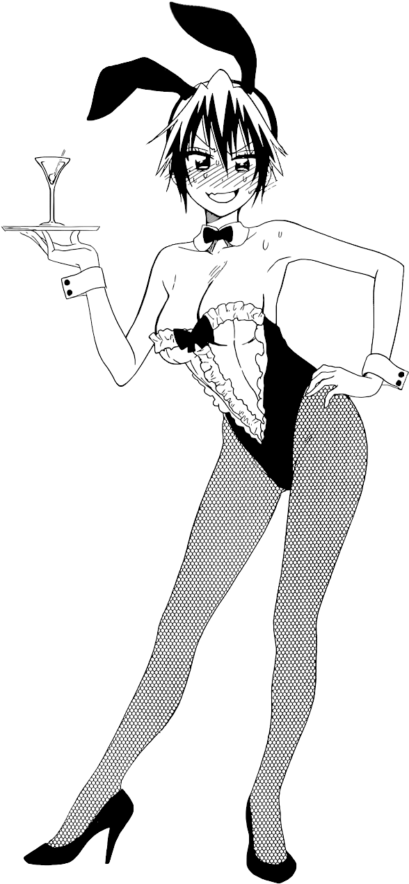 Tsugumi Nisekoi Manga Beach Clipart (614x1298), Png Download