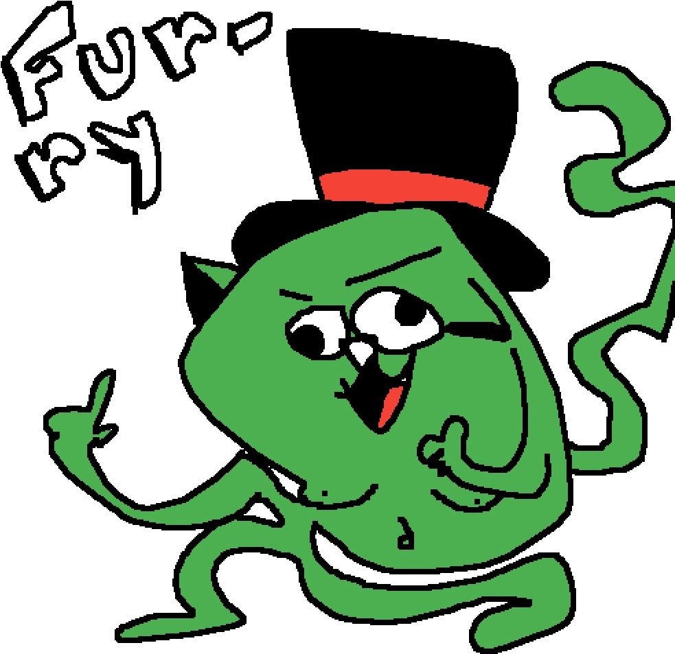 Oc Furry Do Not Steal - Cartoon Clipart (1000x1000), Png Download