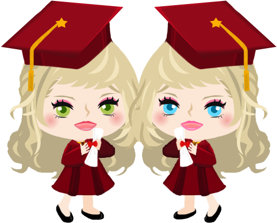 Graduate Clipart School Farewell - Png Download (561x568), Png Download