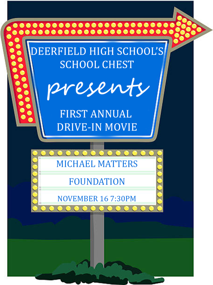 Dhs School Chest 2018 - Drive In Movie Sign Clipart - Png Download (1280x914), Png Download