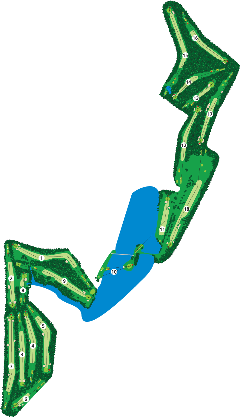 Oacc Course - Ocean Acres Golf Course Clipart (815x1402), Png Download