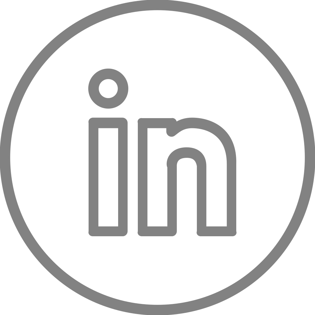 Line Style Icons Linkedin Clipart (1024x1024), Png Download
