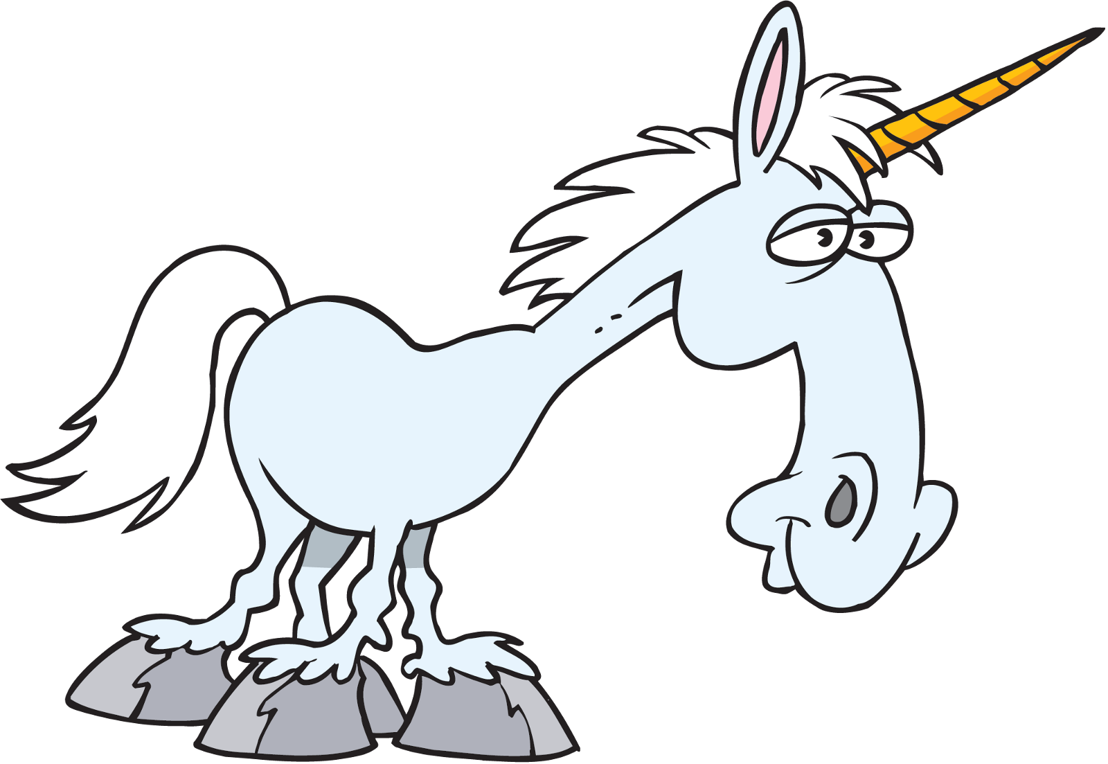 Involvement Into Mobile App Project Development - Cartoon Unicorn Clipart (1600x1103), Png Download