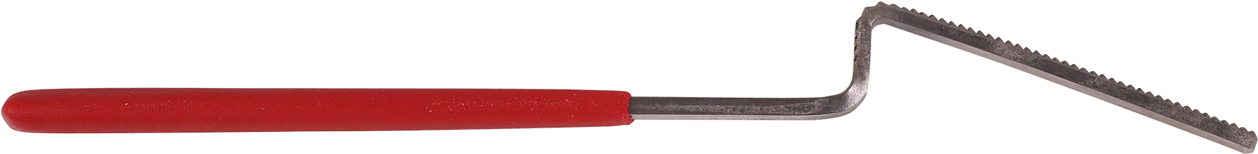 Iwasaki Wood File 150mm Flat Cranked Red Handle - File Clipart (2000x2000), Png Download