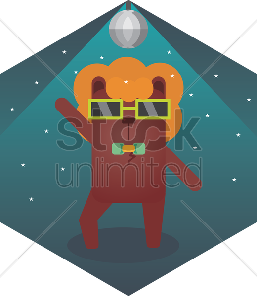 A Dancing Bear V矢量图形 Clipart (520x600), Png Download