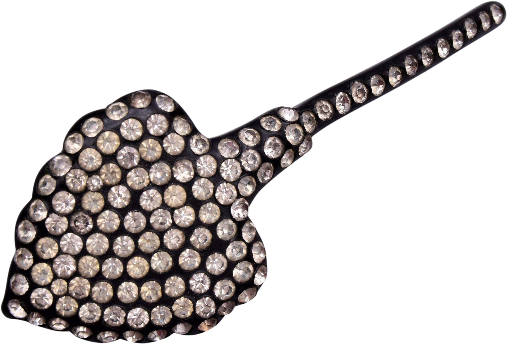 Lightweight Black And Clear Rhinestone Brooch - Bass Guitar Clipart (1671x1671), Png Download