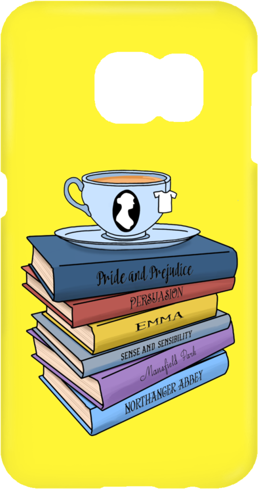 Tea And Books Samsung Galaxy S7 Phone Case Clipart (1024x1024), Png Download