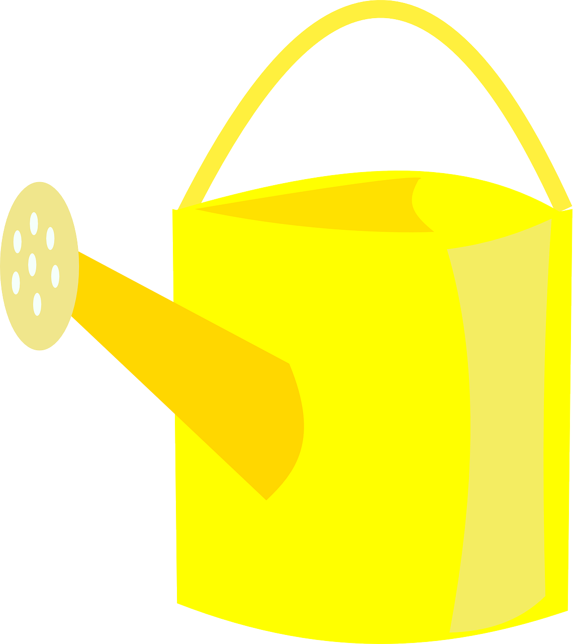 Watering Can Yellow Ewer Png Image - Çiçek Sulama Bidonu Vektör Çizim Clipart (1140x1280), Png Download