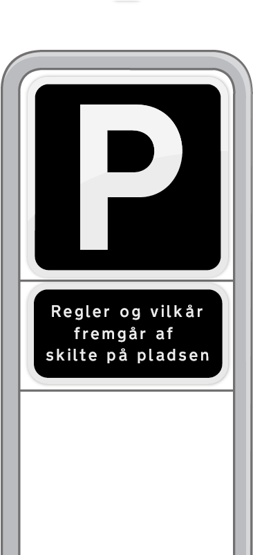 Latest Pskilt Med Galge Undertavle With Bl Skilt - Skilte Med Logo Clipart (801x801), Png Download