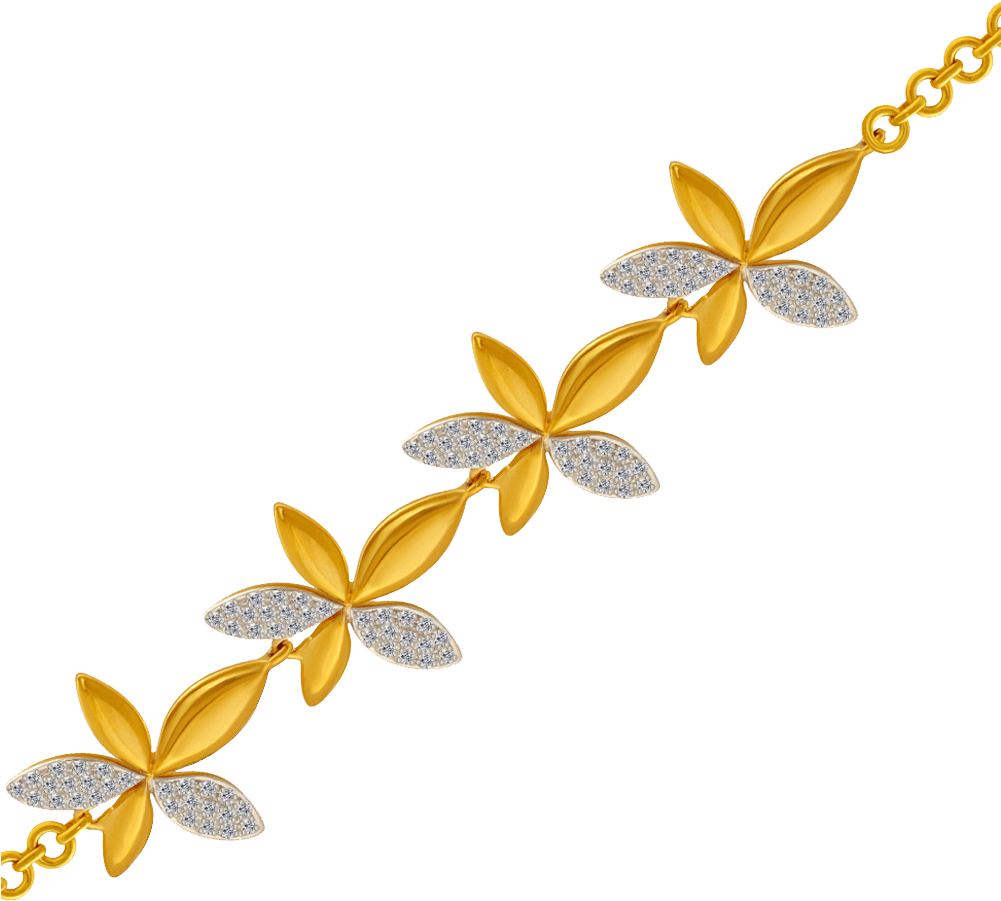 10kt Yellow Gold Bracelet - Bracelet Clipart (1000x1000), Png Download