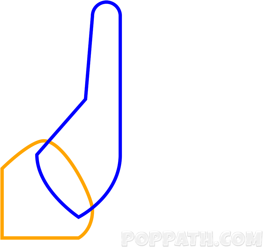 Draw A Cuff At The Bottom Of The Hand Clipart (1000x1000), Png Download