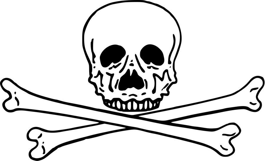 Clipart And Free Download Wallpaper Full Wallpapers - Cross And Bones Png Transparent Png (900x548), Png Download