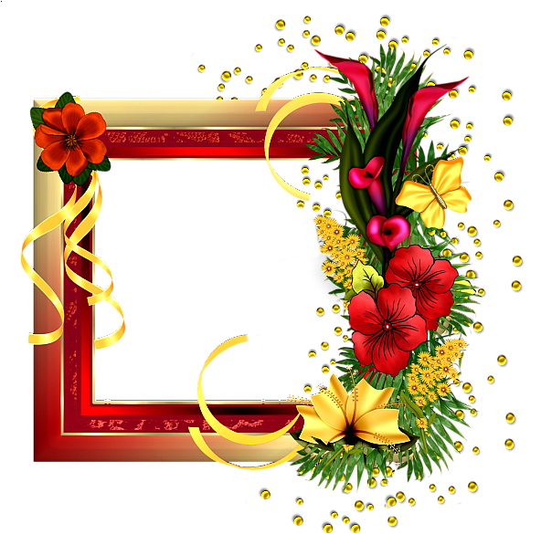 Png Format Images Of Flowers Clipart Black And White Transparent Png (592x585), Png Download