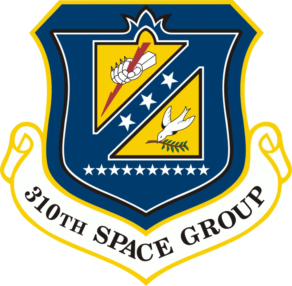 310th Space Group - Pacific Air Forces Logo Clipart (1000x979), Png Download