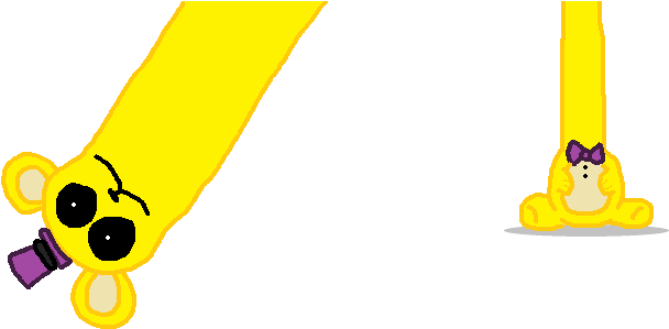 Jokeand Thus, Fredbear Stretches His Neck Once More - Cartoon Clipart (820x416), Png Download