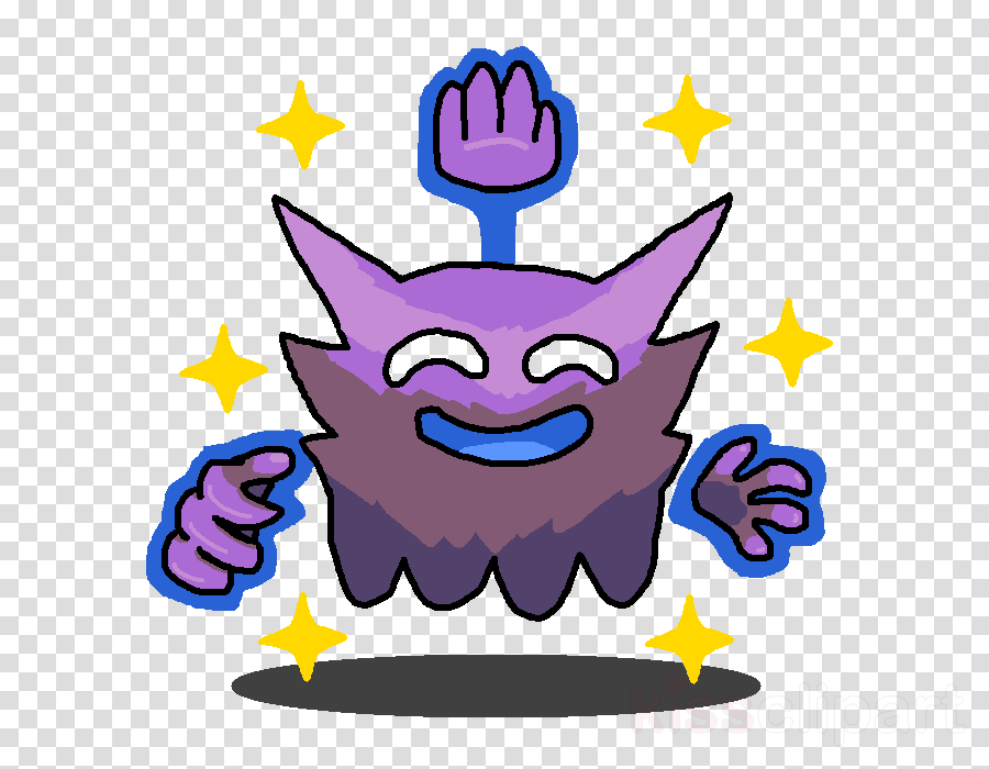 High Five Ghost Fanart Clipart Hi Five Ghost Pokémon - Haunter - Png Download (900x700), Png Download