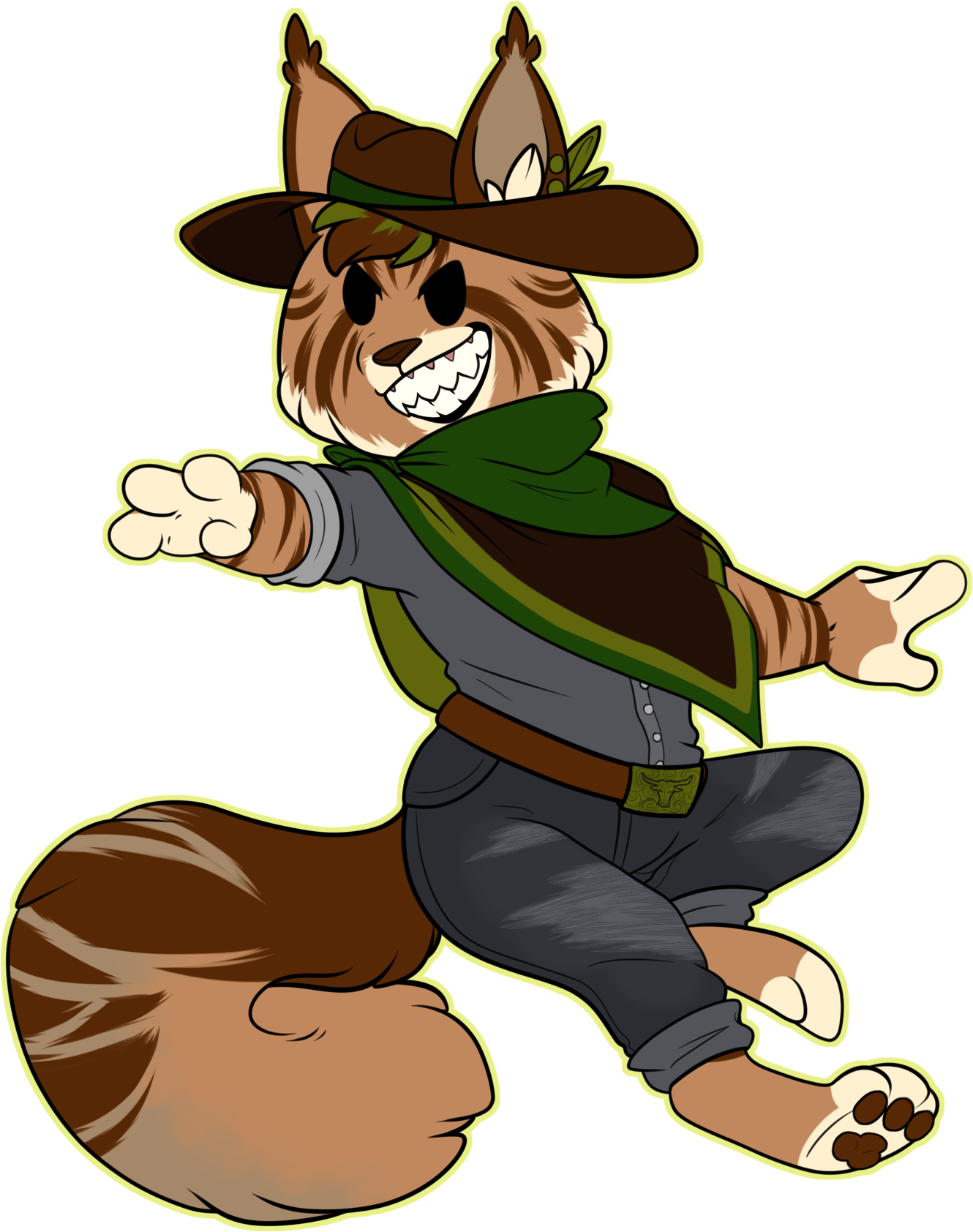 Yeehaws In The Distance - Cartoon Clipart (1330x1684), Png Download