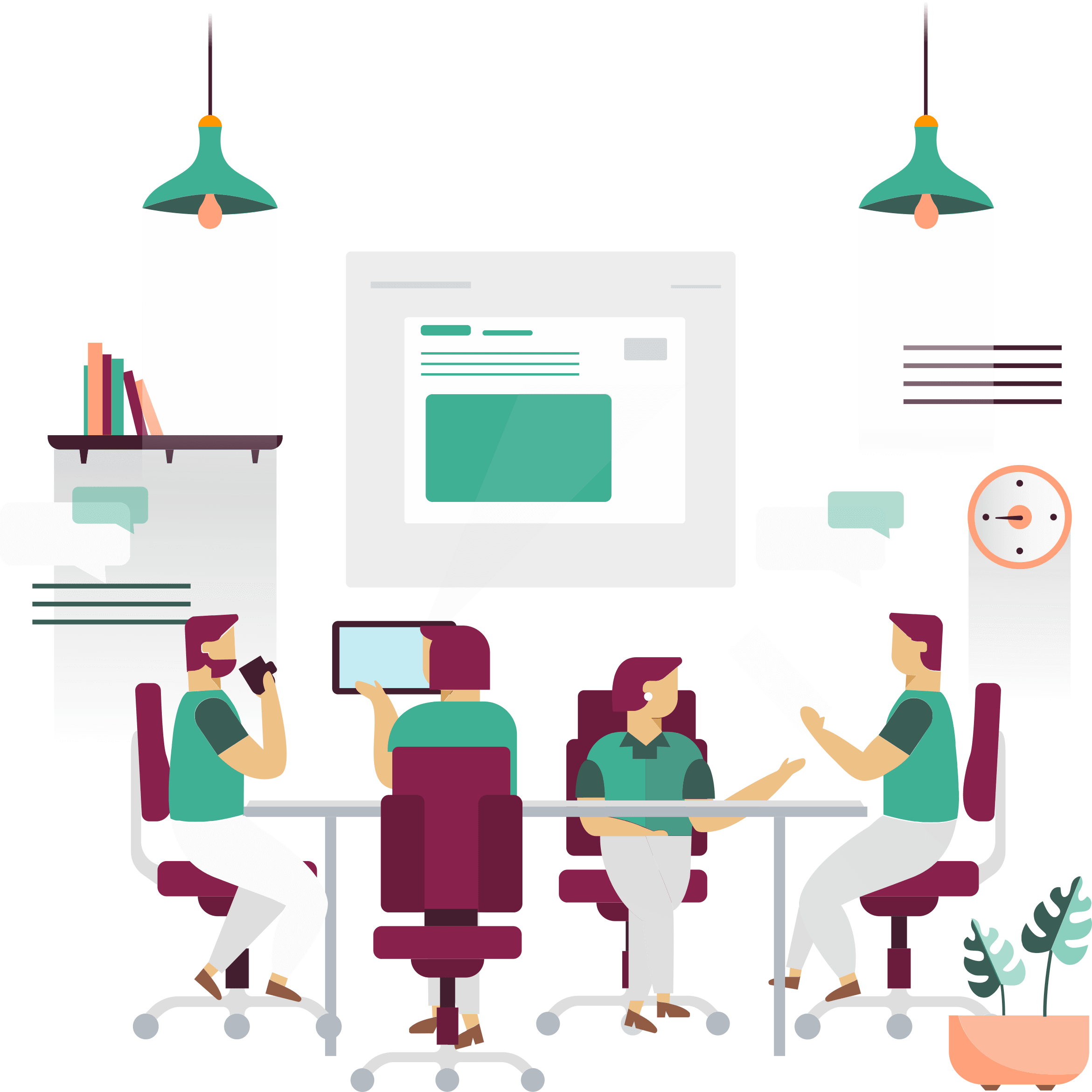 Your Digital Workplace Brings Together Everything - Chair Clipart (2341x2341), Png Download