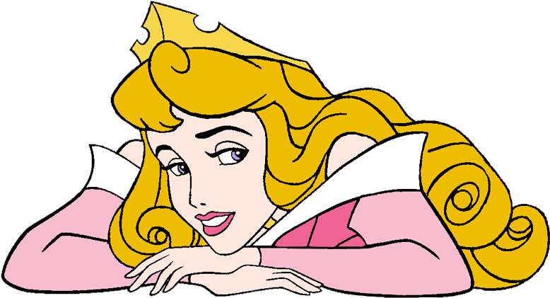 Pensive Aurora - Disney Wallpaper Of Aurora And Phillip Yellow Clipart (800x452), Png Download