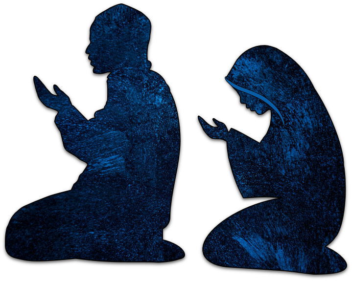 Fasting Is Fard Upon Everybody Except Those Who Are - Muslim Silhouette Png Clipart (719x575), Png Download