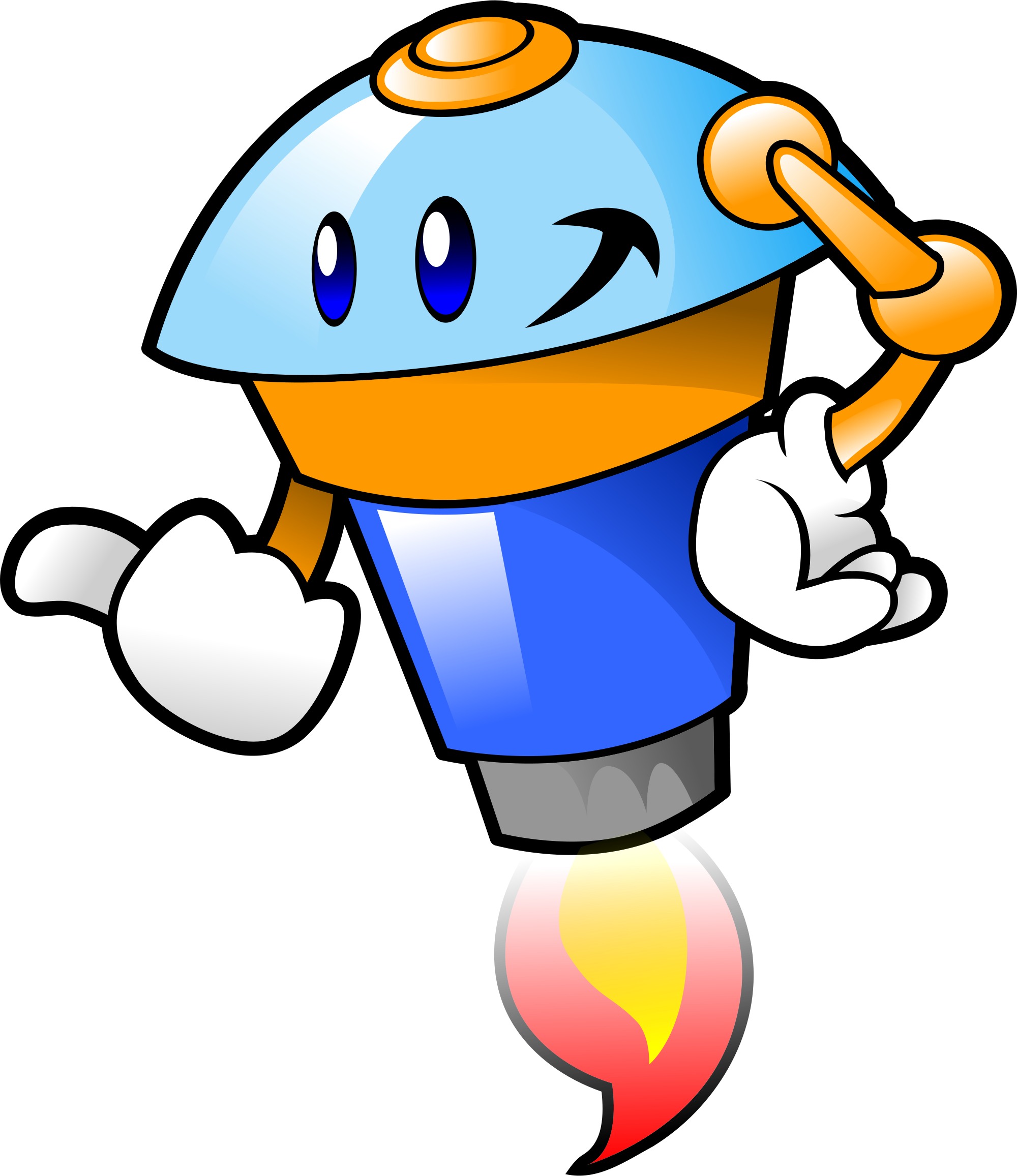 Open - Robot Clipart (2000x2313), Png Download
