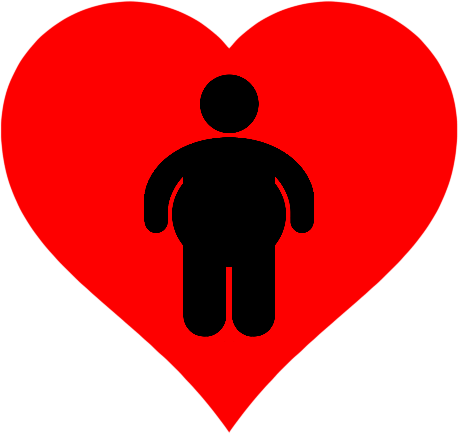 When I Say I'm Fat, I Don't Mean “the Average U - Heart Clipart (1500x1500), Png Download