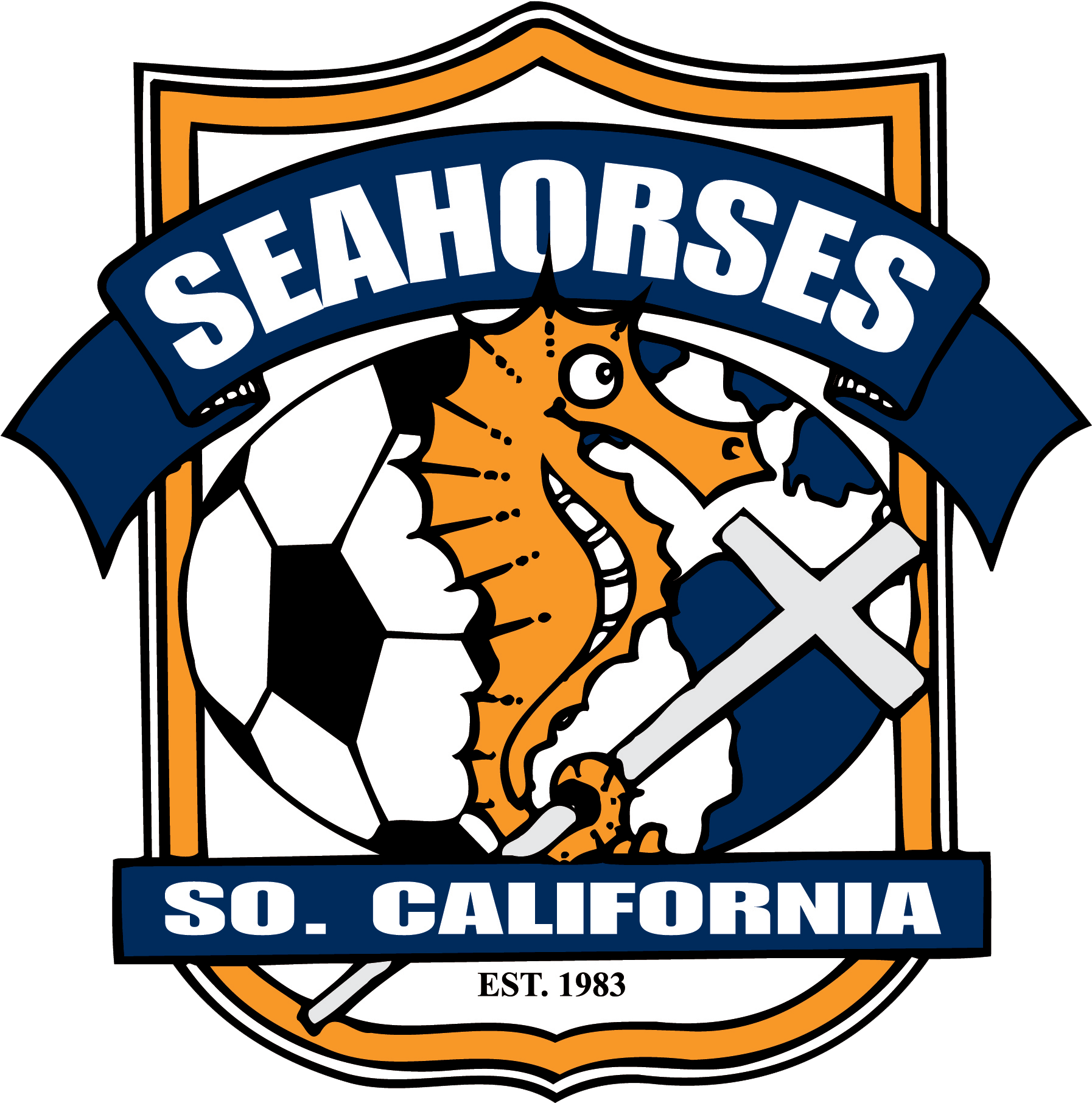 Southern California Seahorses Clipart (1843x1860), Png Download