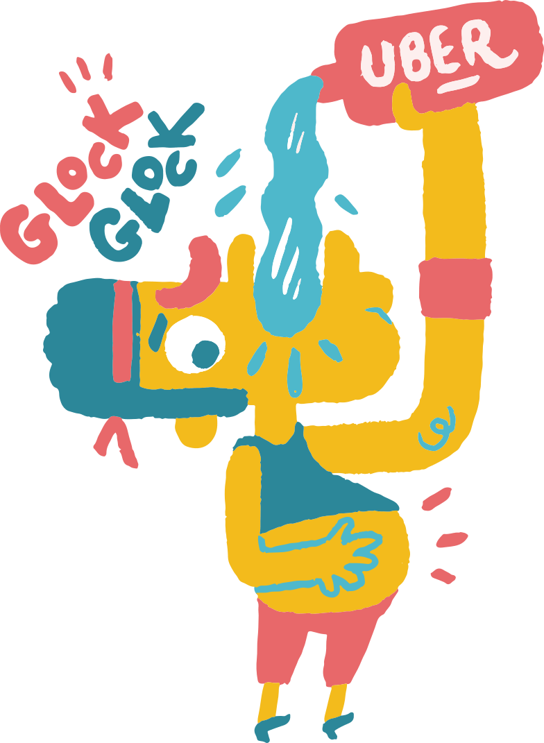 Downloading - Flamenco - Humour Clipart (667x911), Png Download