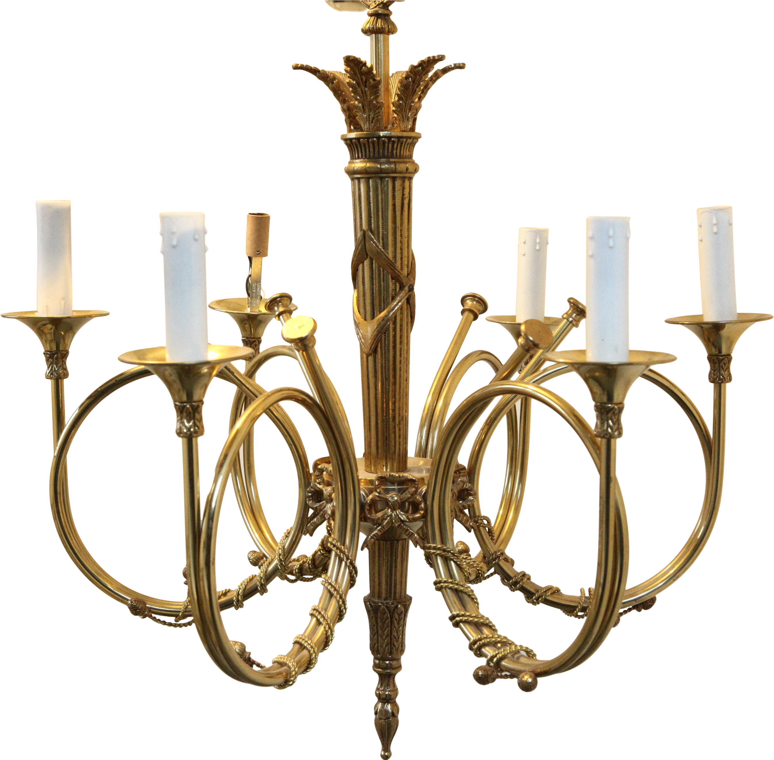 Delightful Vintage Brass French - 17th Century Dutch Chandelier Clipart (2989x2933), Png Download