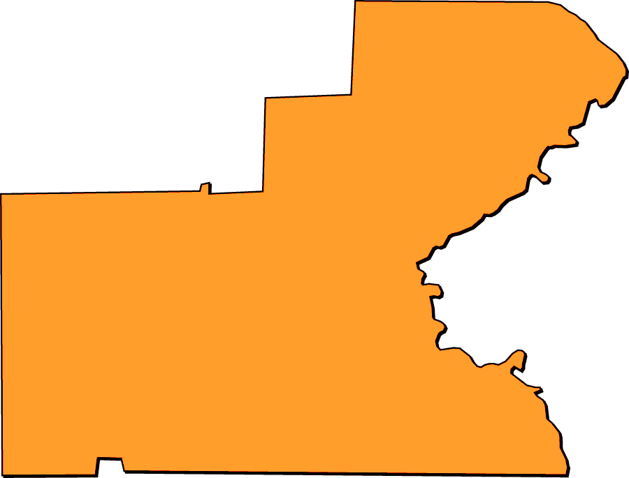 A Collection Of Simplified Outline Maps Of Glades County - Shape Clipart (900x685), Png Download