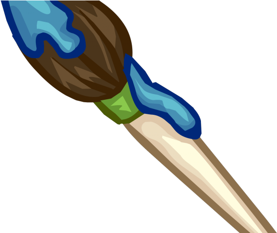 Painting Clipart Art Classroom - Paintbrush - Png Download (640x480), Png Download