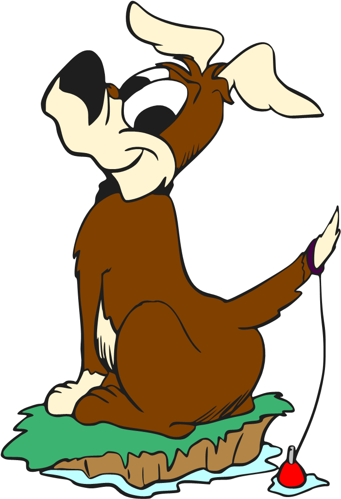 Fishing Dog - Dog Clipart (723x1049), Png Download