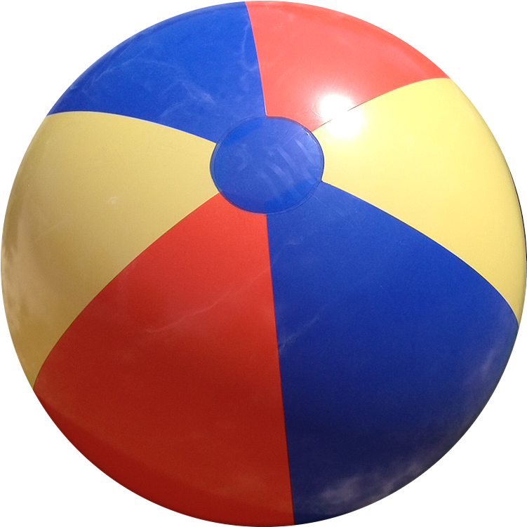 Largest Selection Of Beach Balls With Fast Delivery - Beach Ball Red Blue Yellow Clipart (800x800), Png Download