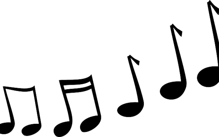 Just A Sing-along With Robert Guidi - Cartoon Music Notes Png Clipart (747x467), Png Download