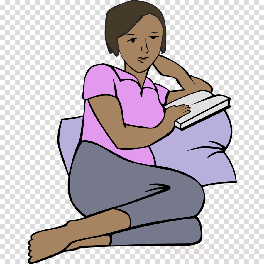 Download Reading Clip Art Transparent Clipart Multicultural - Woman Reading Clipart - Png Download (900x900), Png Download