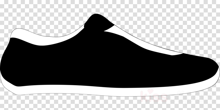 Monochrome Photography Clipart Line Shoe Clip Art - Clip Art - Png Download (900x450), Png Download