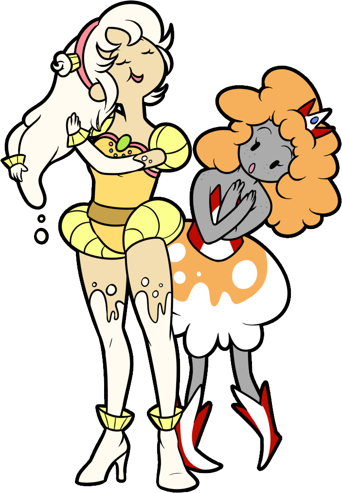 Cupcacke Princess And Popcorn Princess - Disney Movies Clipart (703x1012), Png Download