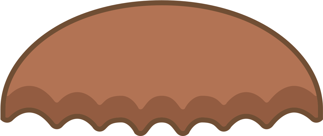 Jose Bove Mustache Icon - Chocolate Clipart (1600x1600), Png Download