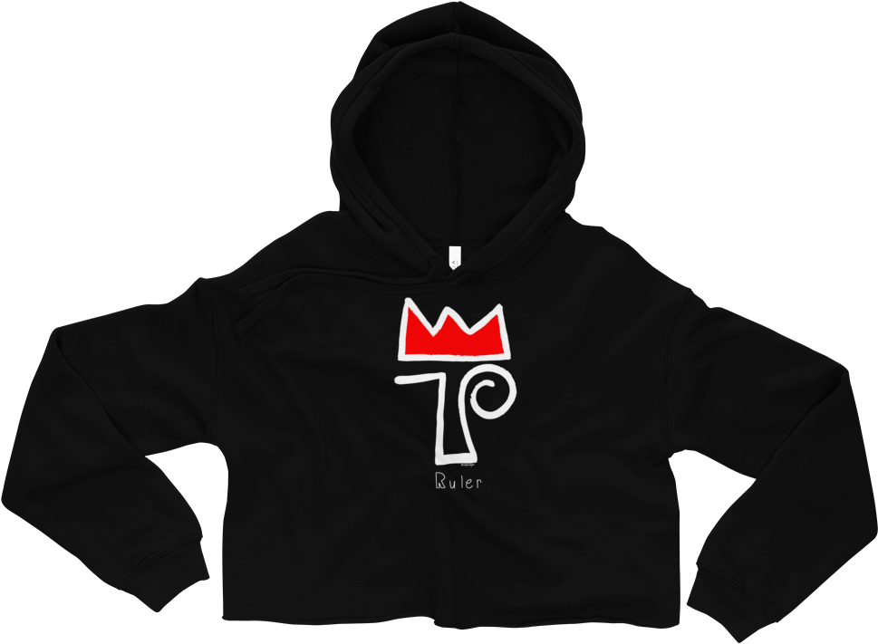 Ruler Crop Hoodie - Sweatshirt Clipart (1000x1000), Png Download