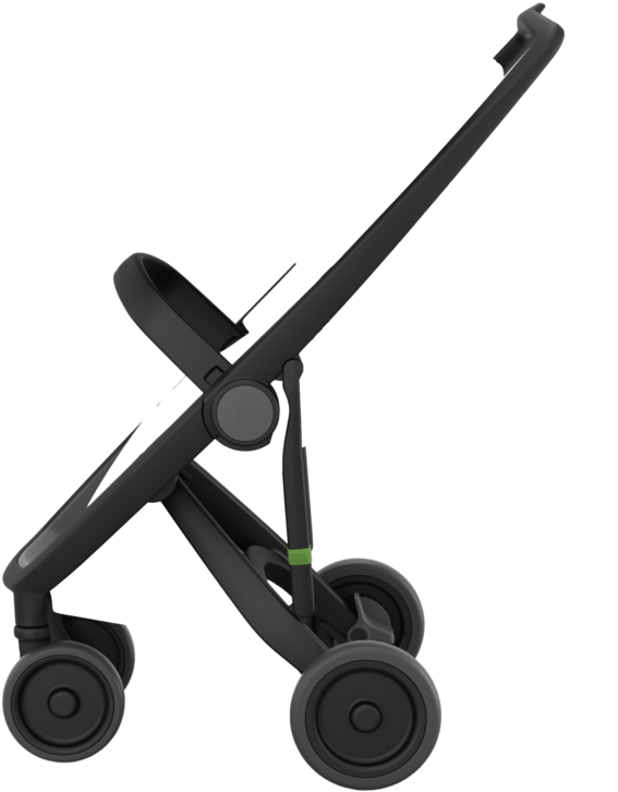 The First Green Stroller On Planet Earth - Greentom 3 In 1 Black - Grey Clipart (1000x1000), Png Download