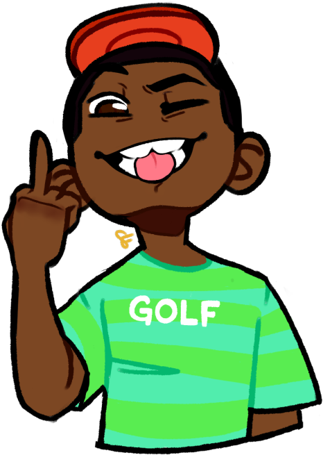 Person Clipart Transparent - Draw Golf Tyler The Creator - Png Download (540x695), Png Download