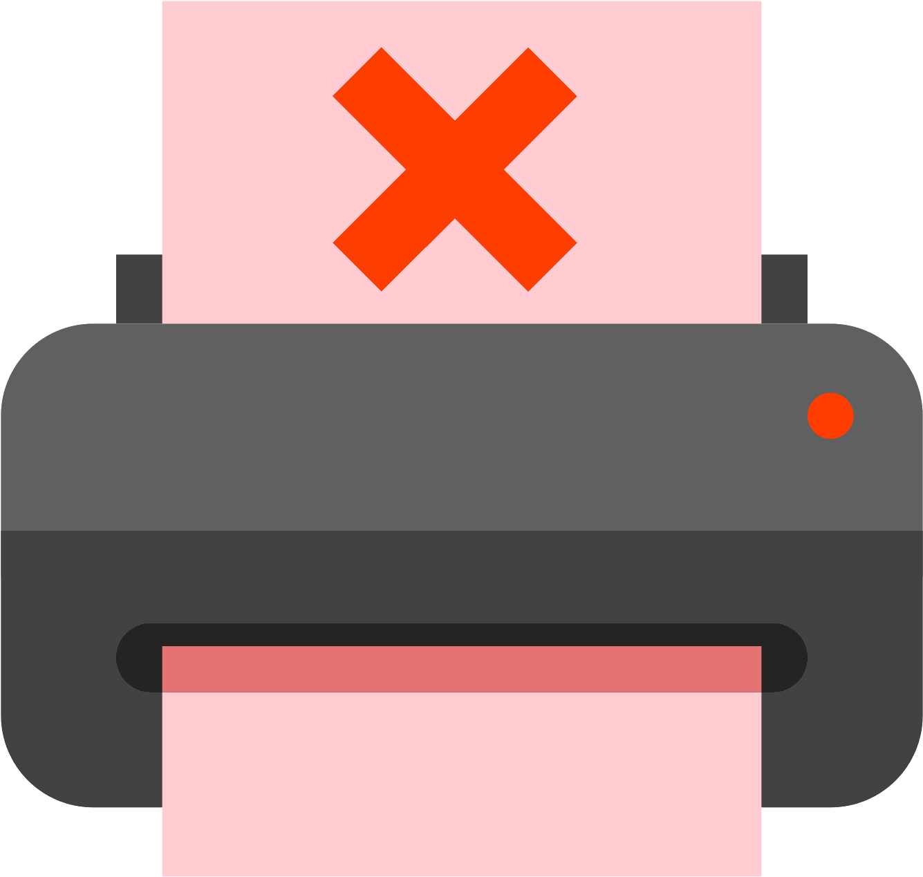 Printer Out Of Paper Icon Clipart (1600x1600), Png Download