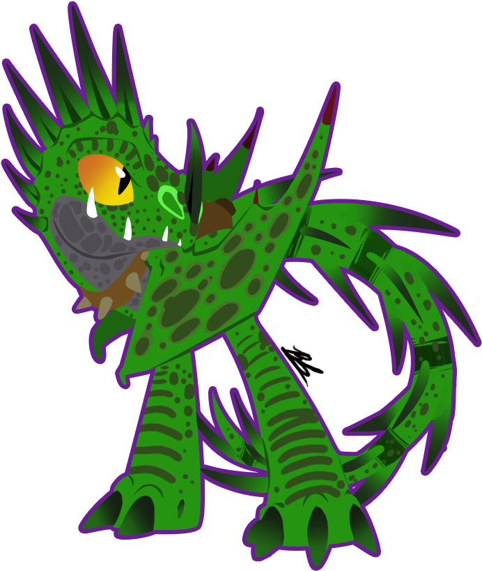 Cartoon Dragon Breathing Fire Clipart (692x819), Png Download