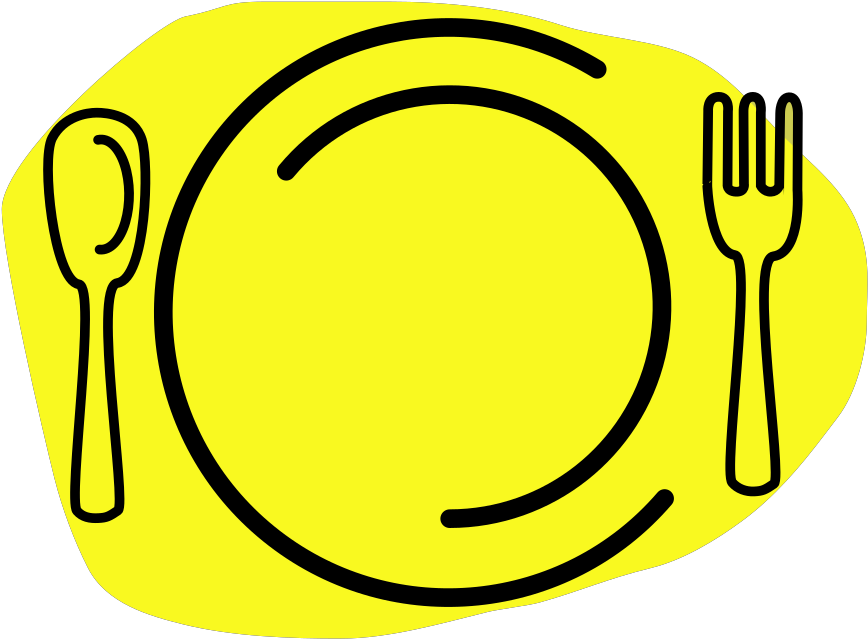 Svg Black And White Library Bridge Integrated Primary - Plate Fork And Knife Clipart - Png Download (900x664), Png Download