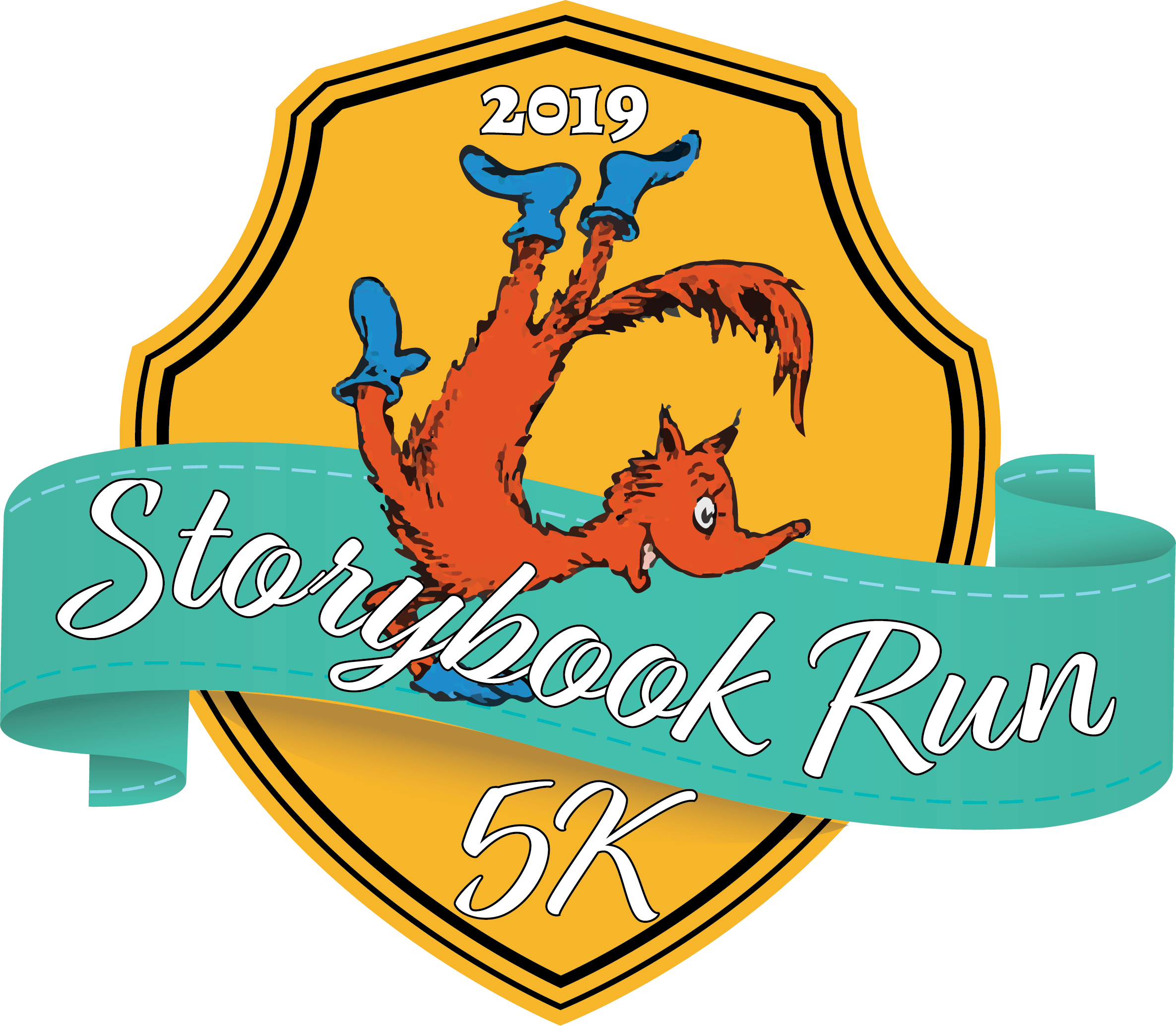 Storybook Run 5k Clipart (2370x2068), Png Download