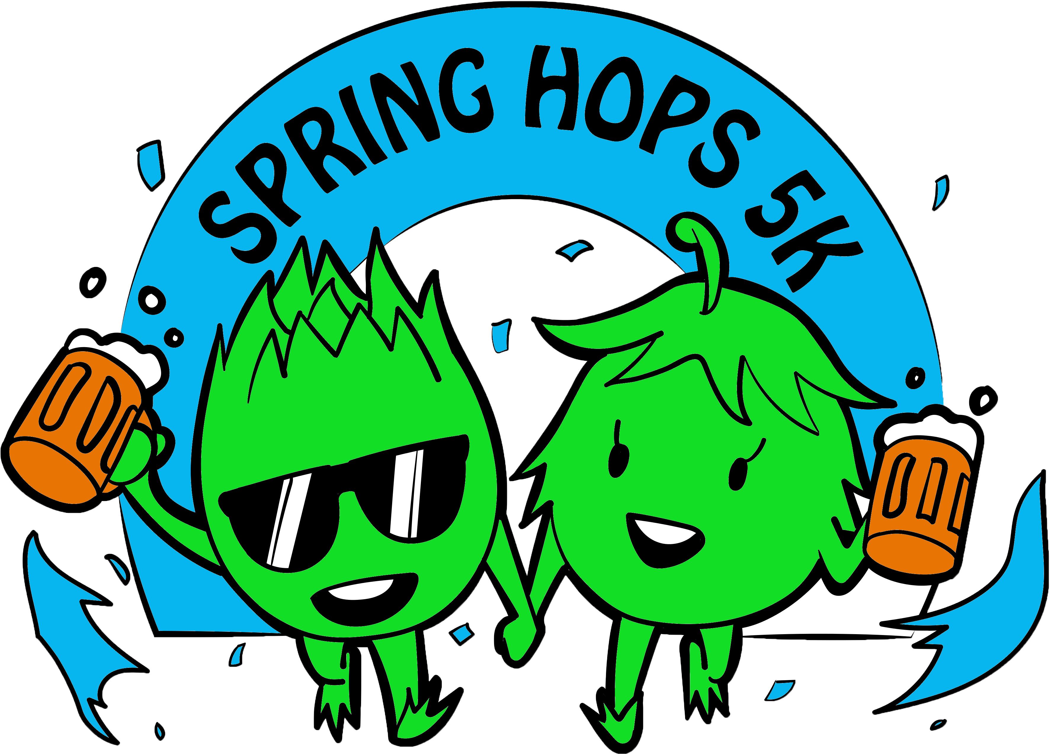 Spring Hops 5k Howard County Striders - Logo Clipart (3943x2629), Png Download