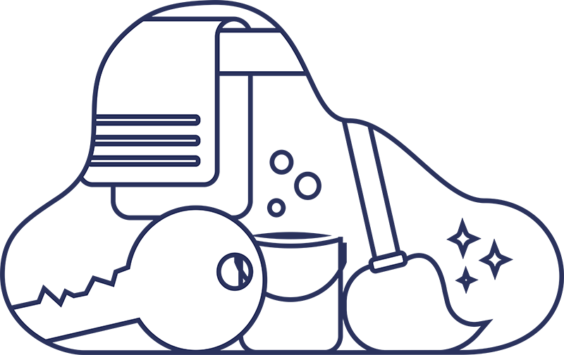 Tailored Service - Line Art Clipart (800x504), Png Download