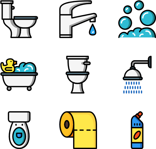 Bathroom Objects - Clip Art - Png Download (600x564), Png Download