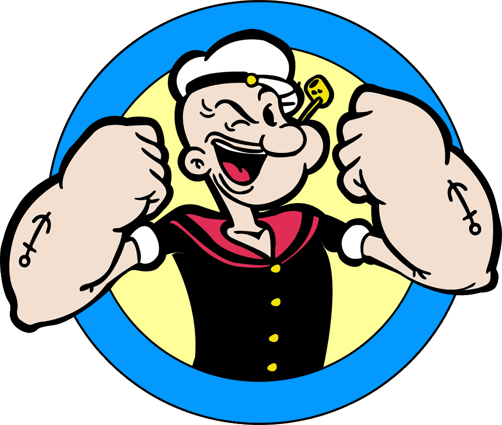 I Don't Remember Popeye Being A Saint, But I'm Sure - Popeye Animation Clipart (1024x867), Png Download