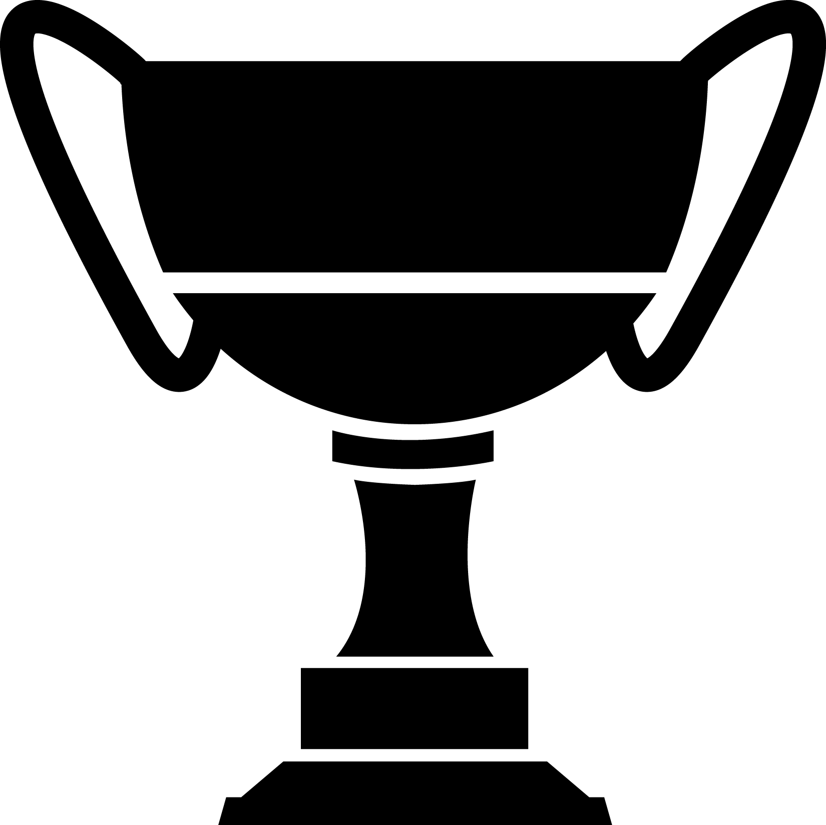 Home Clip Freeuse Download - Trophy Clipart Black And White - Png Download (1650x1649), Png Download